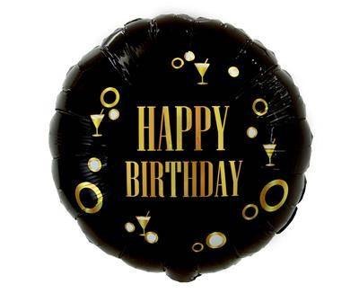 Balon foliowy Happy Birthday (B&G Party), 46cm Balon foliowy Happy Birthday (B&G Party), 46cm