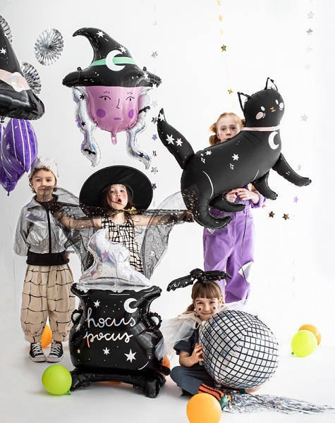 Balon foliowy Kot, halloween 96x95 cm Balon foliowy Kot, halloween 96x95 cm