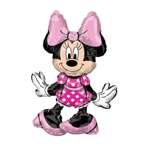 Balon foliowy siedzący myszka Minnie, 45cm Balon foliowy siedzący myszka Minnie, 45cm