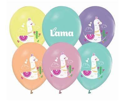 Balony Lamy, różne kolory, 30 cm, 5 szt. Balony Lamy, różne kolory, 30 cm, 5 szt.
