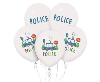 Balony lateksowe policja 5 szt 30 cm Balony lateksowe policja 5 szt 30 cm