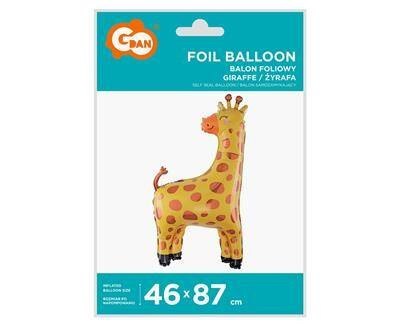 Balon foliowy żyrafa, 46 x 87 cm Balon foliowy żyrafa, 46 x 87 cm