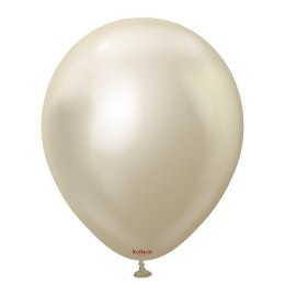 Balony lateksowe Mirror White Gold, złote, 13 cm, 100 szt.