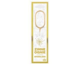 Zimne ognie złota cyfra 0, 17cm