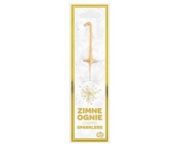 Zimne ognie złota cyfra 1, 17cm