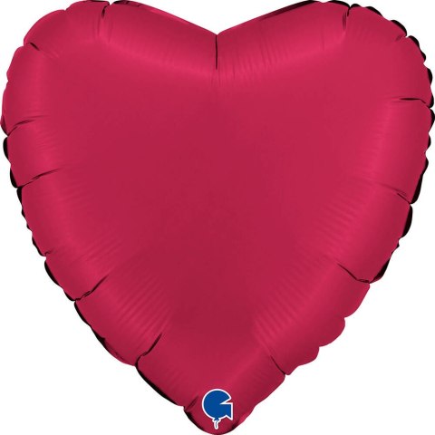 Balon Foliowy Czerwone Serce Satin Cherry 46 cm, Satynowe Grabo luz Balon Foliowy Czerwone Serce Satin Cherry 46 cm, Satynowe Grabo luz