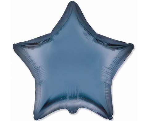 Balon foliowy gwiazdka, satynowa, niebieska, 45cm, Flexmetal Balon foliowy gwiazdka, satynowa, niebieska, 45cm, Flexmetal