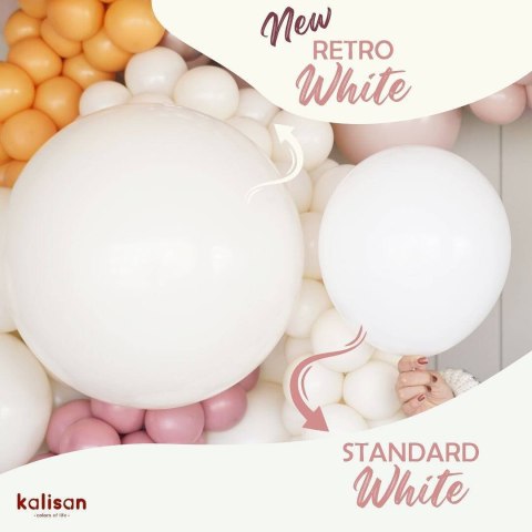 Balony lateksowe Kalisan Retro White, biały, 30 cm, 500 szt. Balony lateksowe Kalisan Retro White, biały, 30 cm, 500 szt.