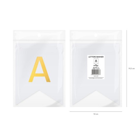 Baner DIY 16x12 cm - literka A Baner DIY 16x12 cm - literka A