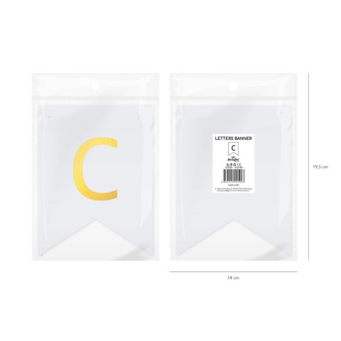 Baner DIY 16x12 cm - literka C Baner DIY 16x12 cm - literka C