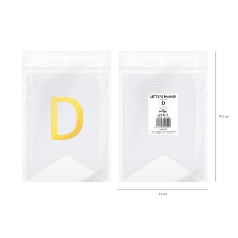 Baner DIY 16x12 cm - literka D Baner DIY 16x12 cm - literka D