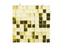 Panel cekinowy, kwadraty, cekiny, szampański złoty, 30x30cm, 1szt.