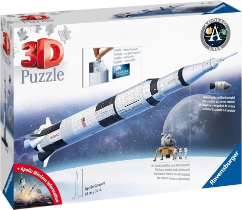 Ravensburger Puzzle 3D: Rakieta Apollo Saturn V 11545 Ravensburger Puzzle 3D: Rakieta Apollo Saturn V 11545