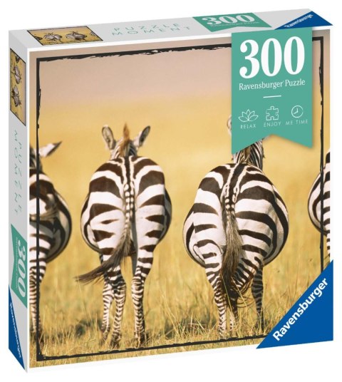 Ravensburger Puzzle Momenty 300 elementów Zebra 13312 Ravensburger Puzzle Momenty 300 elementów Zebra 13312