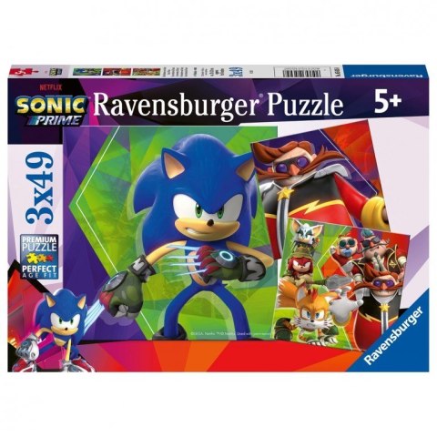 Ravensburger Puzzle dla dzieci 2D: Sonic Prime 3x49 elementów 5695 Ravensburger Puzzle dla dzieci 2D: Sonic Prime 3x49 elementów 5695