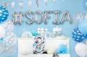 Balon foliowy Litera I, 35cm, Srebrna