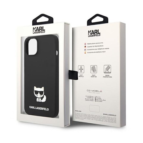 Karl Lagerfeld Choupette Body - Etui iPhone 14 (czarny) Karl Lagerfeld Choupette Body - Etui iPhone 14 (czarny)