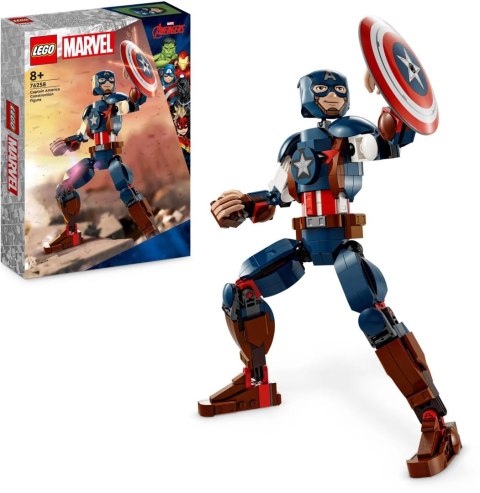 LEGO Marvel Figurka Kapitana Ameryki Do Zbudowania 76258 LEGO Marvel Figurka Kapitana Ameryki Do Zbudowania 76258