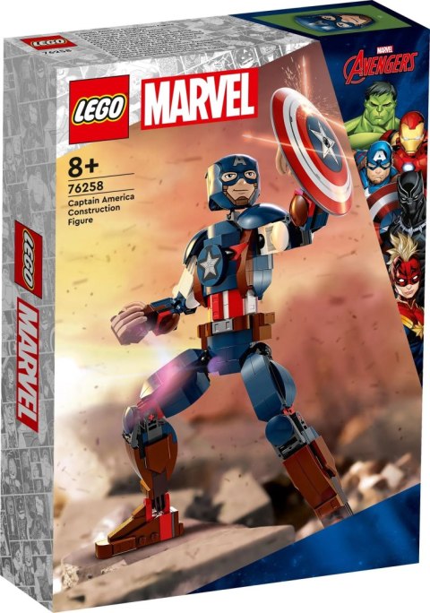 LEGO Marvel Figurka Kapitana Ameryki Do Zbudowania 76258 LEGO Marvel Figurka Kapitana Ameryki Do Zbudowania 76258