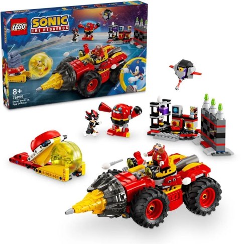 LEGO Sonic the Hedgehog Super Sonic kontra Egg Drillster 76999 LEGO Sonic the Hedgehog Super Sonic kontra Egg Drillster 76999