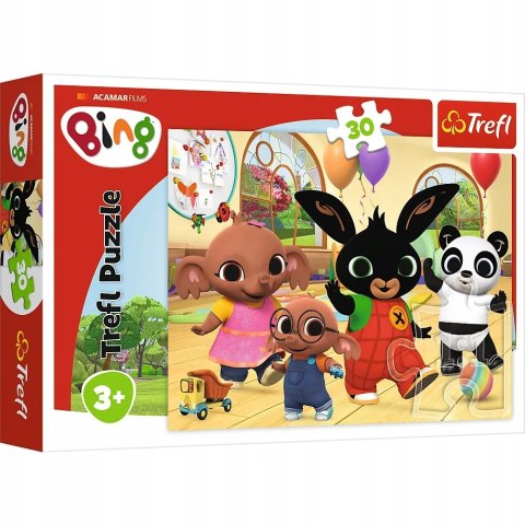 Puzzle Bing 30 elementów Z Bingiem jest wesoło 3+ Trefl 18304 Puzzle Bing 30 elementów Z Bingiem jest wesoło 3+ Trefl 18304
