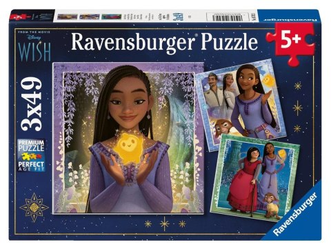 Ravensburger Puzzle2D Wish Disney 3x49 Elementów 5702 Ravensburger Puzzle2D Wish Disney 3x49 Elementów 5702