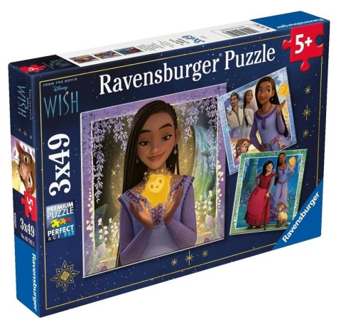 Ravensburger Puzzle2D Wish Disney 3x49 Elementów 5702 Ravensburger Puzzle2D Wish Disney 3x49 Elementów 5702