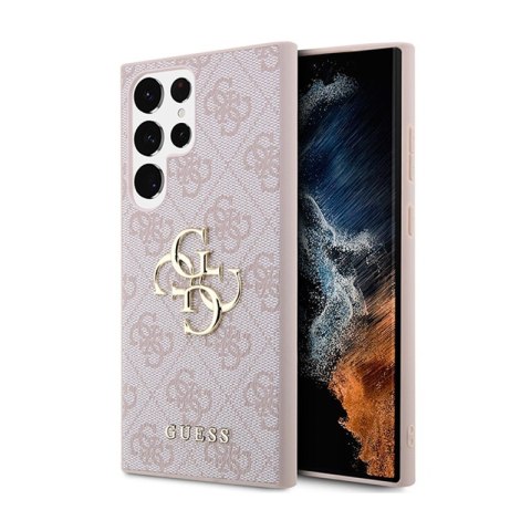 Guess 4G Big Metal Logo - Etui Samsung Galaxy S24 Ultra (różowy) Guess 4G Big Metal Logo - Etui Samsung Galaxy S24 Ultra (różowy)