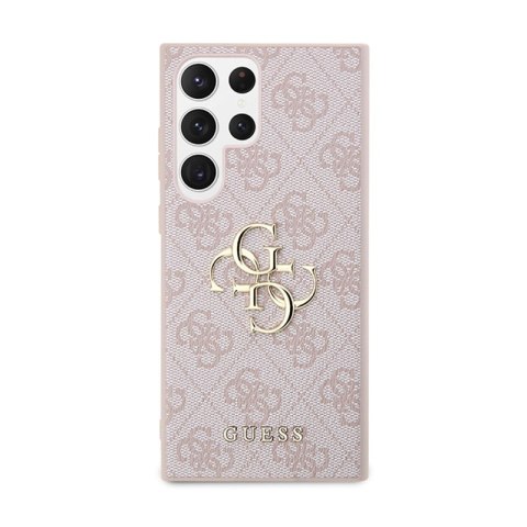 Guess 4G Big Metal Logo - Etui Samsung Galaxy S24 Ultra (różowy) Guess 4G Big Metal Logo - Etui Samsung Galaxy S24 Ultra (różowy)