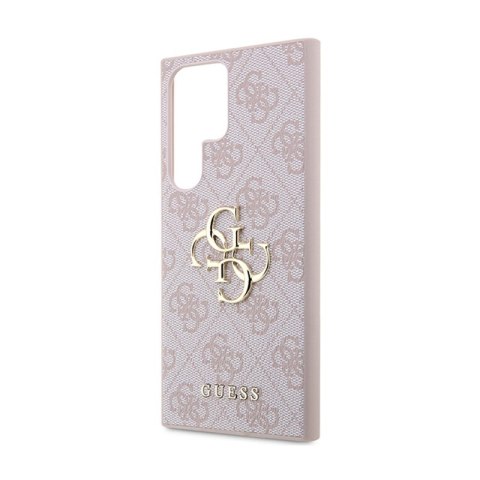 Guess 4G Big Metal Logo - Etui Samsung Galaxy S24 Ultra (różowy) Guess 4G Big Metal Logo - Etui Samsung Galaxy S24 Ultra (różowy)