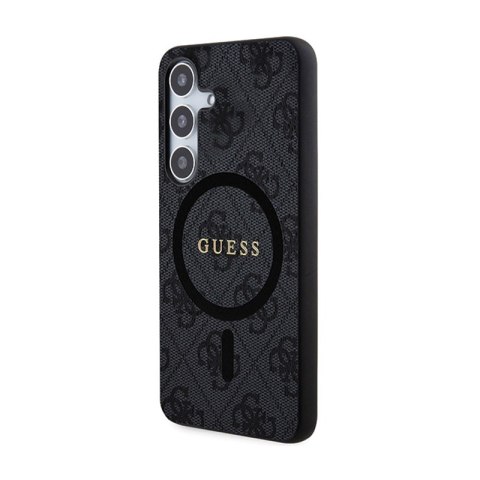 Guess 4G Collection Leather Metal Logo MagSafe - Etui Samsung Galaxy S24+ (czarny) Guess 4G Collection Leather Metal Logo MagSafe - Etui Samsung Galaxy S24+ (czarny)