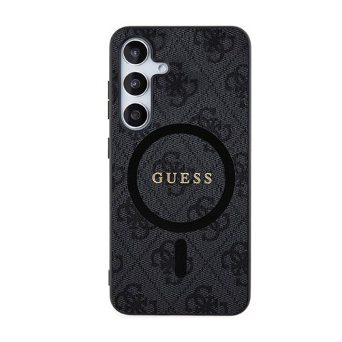 Guess 4G Collection Leather Metal Logo MagSafe - Etui Samsung Galaxy S24+ (czarny) Guess 4G Collection Leather Metal Logo MagSafe - Etui Samsung Galaxy S24+ (czarny)