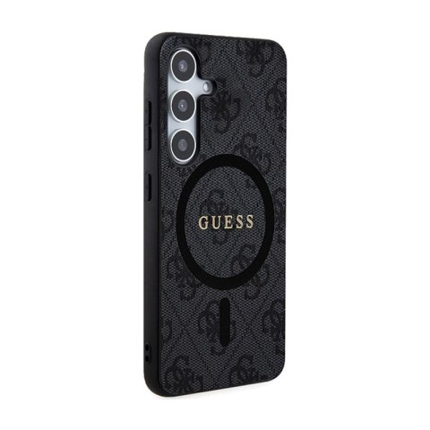 Guess 4G Collection Leather Metal Logo MagSafe - Etui Samsung Galaxy S24+ (czarny) Guess 4G Collection Leather Metal Logo MagSafe - Etui Samsung Galaxy S24+ (czarny)