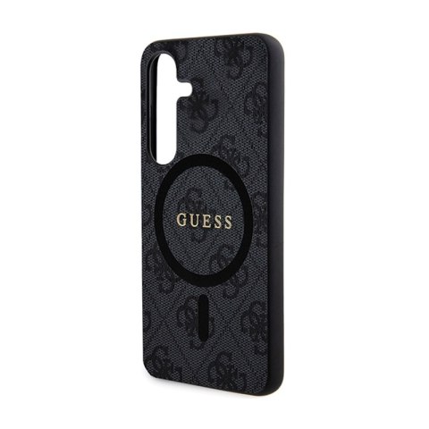 Guess 4G Collection Leather Metal Logo MagSafe - Etui Samsung Galaxy S24+ (czarny) Guess 4G Collection Leather Metal Logo MagSafe - Etui Samsung Galaxy S24+ (czarny)