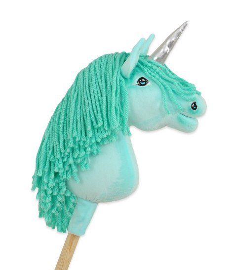 Hobby Horse Jednorożec na kiju mały miętowy z miętową grzywą i srebrnym rogiem Hobby Horse Jednorożec na kiju mały miętowy z miętową grzywą i srebrnym rogiem