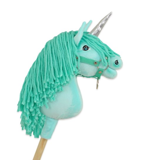 Hobby Horse Jednorożec na kiju mały miętowy z miętową grzywą i srebrnym rogiem Hobby Horse Jednorożec na kiju mały miętowy z miętową grzywą i srebrnym rogiem