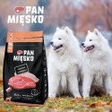 KARMA SUCHA DLA PSA Pan Mięsko Cielęcina z indykiem (dorosły) chrupki M 3kg