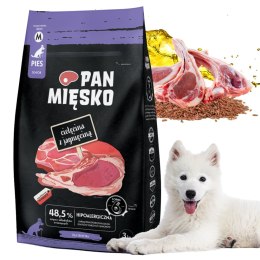 KARMA SUCHA DLA PSA Pan Mięsko Cielęcina z jagnięciną senior chrupki M 3kg