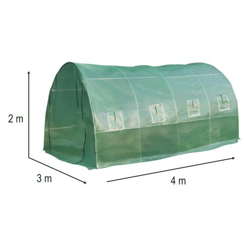 Tunel foliowy ogrodowy LUARO szklarnia na warzywa rośliny 4x3x2 m Tunel foliowy ogrodowy LUARO szklarnia na warzywa rośliny 4x3x2 m