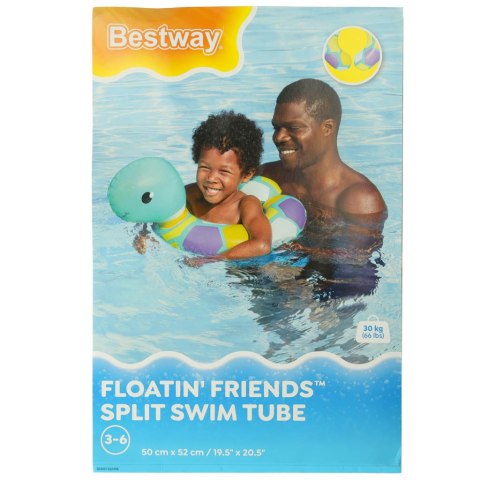 BESTWAY 36405 Kółko do pływania koło dmuchane żółw 3-6 lat 30kg BESTWAY 36405 Kółko do pływania koło dmuchane żółw 3-6 lat 30kg
