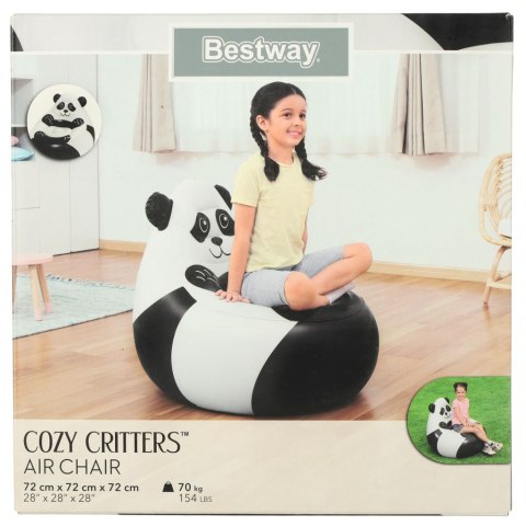 Fotel dla dzieci dmuchany puf Bestway 75116 panda 70kg Fotel dla dzieci dmuchany puf Bestway 75116 panda 70kg