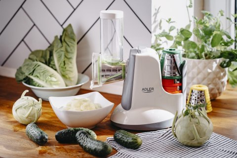 Szatkownica do warzyw Adler AD 4815 z 5 nasadkami