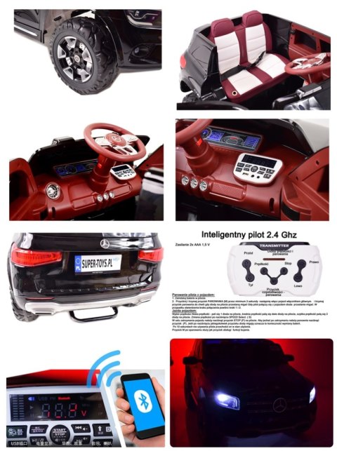 AUTO NA AKUMULATOR MERCEDES GLB, FUNKCJA BUJANIA, MIĘKKIE SIEDZENIE, MIĘKKIE KOŁA, LAKIER NOWOŚĆ/BDQ1201 AUTO NA AKUMULATOR MERCEDES GLB, FUNKCJA BUJANIA, MIĘKKIE SIEDZENIE, MIĘKKIE KOŁA, LAKIER NOWOŚĆ/BDQ1201