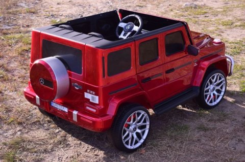 MERCEDES G63 AMG DLA 2 DZIECI, 24V, 4X4, MIĘKKIE KOŁA EVA, MIĘKKIE SIEDZENIE, LAKIER POLEROWANY FULL OPCJA/S-307 MERCEDES G63 AMG DLA 2 DZIECI, 24V, 4X4, MIĘKKIE KOŁA EVA, MIĘKKIE SIEDZENIE, LAKIER POLEROWANY FULL OPCJA/S-307