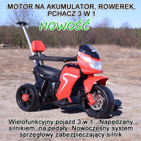 MOTOREK NA AKUMULATOR, ROWEREK I PCHACZ 3 W JEDNYM, NOWOŚĆ/HL108 MOTOREK NA AKUMULATOR, ROWEREK I PCHACZ 3 W JEDNYM, NOWOŚĆ/HL108