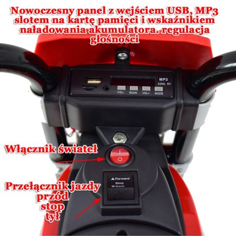 NAJNOWSZY MOTOR CROSSOWY QIKE, POMPOWANE KOŁA, PANEL, DŹWIĘKI/QK305 NAJNOWSZY MOTOR CROSSOWY QIKE, POMPOWANE KOŁA, PANEL, DŹWIĘKI/QK305