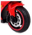 NAJNOWSZY WIELKI MOTOR ŚCIGACZ , ŚWIECĄCE KOŁA, PANEL, DŹWIĘKI, GAZ W MANETCE/WER1