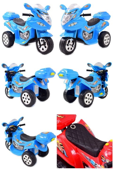 Motorek dla maluszka, dźwięki, światła, miękkie siedzenie/LL1188 Motorek dla maluszka, dźwięki, światła, miękkie siedzenie/LL1188