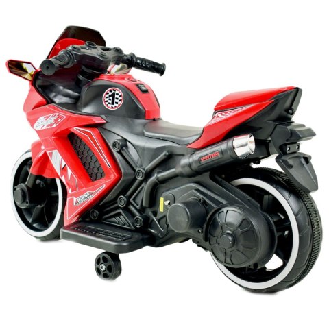 MOTOR ŚCIGACZ SPORT 1 Z OPARCIEM, ŚWIECĄCE KOŁA/, DWA SILNIKI/DM1600 MOTOR ŚCIGACZ SPORT 1 Z OPARCIEM, ŚWIECĄCE KOŁA/, DWA SILNIKI/DM1600