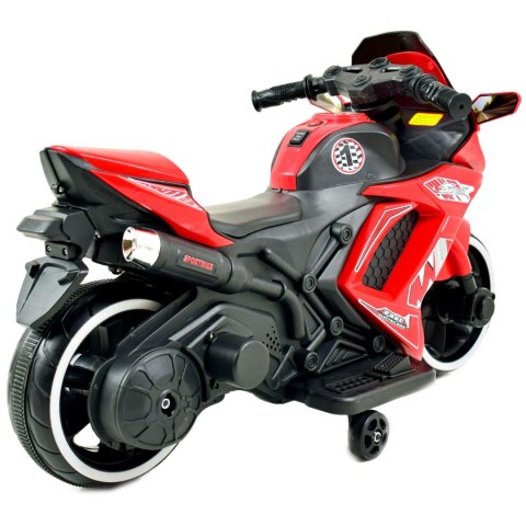 MOTOR ŚCIGACZ SPORT 1 Z OPARCIEM, ŚWIECĄCE KOŁA/, DWA SILNIKI/DM1600 MOTOR ŚCIGACZ SPORT 1 Z OPARCIEM, ŚWIECĄCE KOŁA/, DWA SILNIKI/DM1600
